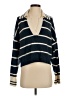Poof! Stripes Blue Cashmere Pullover Sweater Size XS - photo 1