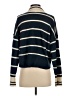 Poof! Stripes Blue Cashmere Pullover Sweater Size XS - photo 2