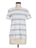 Forever 21 Stripes Silver Short Sleeve T-Shirt Size M - photo 1