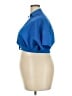 Unbranded 100% Polyester Blue Short Sleeve Blouse Size 2XL - photo 5
