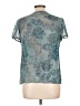 Daisy Fuentes 100% Polyester Teal Short Sleeve Blouse Size L - photo 2