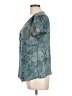 Daisy Fuentes 100% Polyester Teal Short Sleeve Blouse Size L - photo 5