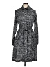 Yest 100% Polyester Gray Trenchcoat Size 8 - photo 1