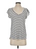 Staccato Stripes Silver Short Sleeve T-Shirt Size S - photo 1