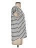 Staccato Stripes Silver Short Sleeve T-Shirt Size S - photo 4