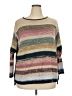 Chaps Stripes Tan Pullover Sweater Size 2X - photo 1