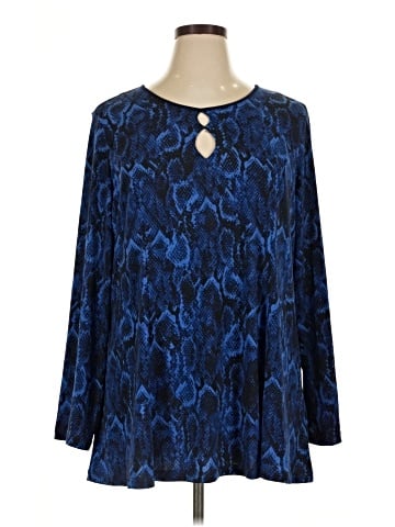 Susan Graver Long Sleeve Blouse (view 1)