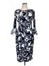 Connected Apparel Paisley Blue Cocktail Dress Size 14 - photo 1