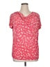 Jaclyn Smith Pink Short Sleeve Top Size XL - photo 1