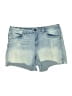 Seven7 Blue Denim Shorts Size 16 - photo 1