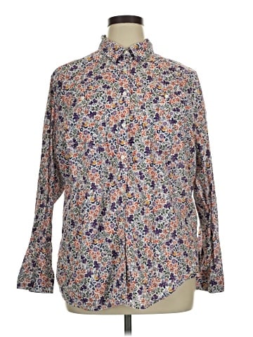 St. John's Bay Long Sleeve Button-Down Shirt (view 1)