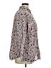 St. John's Bay Floral Blue Long Sleeve Button-Down Shirt Size 1X - photo 4