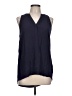 Merona Blue Sleeveless Blouse Size L - photo 1