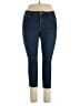 Lauren Jeans Co. Solid Blue Jeans Size 14 - photo 1
