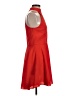Naven 100% Polyester Solid Red Cocktail Dress Size 2 - photo 4