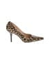 Amalfi 100% Leather Animal Print Brown Heels Size 9 - photo 1