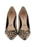 Amalfi 100% Leather Animal Print Brown Heels Size 9 - photo 2