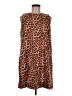 S'edge Animal Print Brown Casual Dress Size M - photo 1