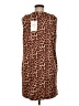 S'edge Animal Print Brown Casual Dress Size M - photo 2