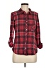 Soft Joie 100% Rayon Plaid Red Long Sleeve Button-Down Shirt Size M (estimated) - photo 1