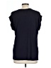 Papermoon 100% Polyester Floral Black Short Sleeve Blouse Size L - photo 2