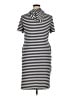 West Loop Stripes Black Casual Dress Size XL - photo 2