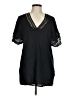 O'Neill 100% Cotton Black Short Sleeve Blouse Size M - photo 1
