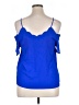 Monteau Blue Short Sleeve Top Size XL - photo 2