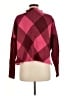 Aqua Argyle Burgundy Pullover Sweater Size M - photo 2
