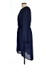 Everly 100% Polyester Solid Blue Casual Dress Size L - photo 5