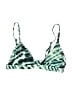 RVCA Print Green Swimsuit Top Size M - photo 1