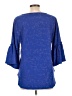 Apt. 9 Blue 3/4 Sleeve Blouse Size L - photo 2