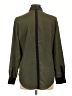 Rock & Republic 100% Polyester Green Long Sleeve Blouse Size L - photo 2