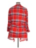 New York Laundry 100% Polyester Plaid Red Kimono Size 1X - photo 2