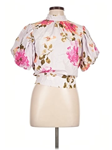 New York & Company Short Sleeve Blouse (view 1)