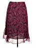 Alfred Dunner 100% Polyester Paisley Burgundy Formal Skirt Size 12 Petite - photo 1