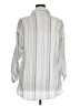 Kona Sol Stripes Blue Long Sleeve Blouse Size XL - photo 2