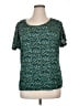 Jaclyn Smith Teal Short Sleeve Top Size XL - photo 1