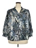 T Tahari Silver 3/4 Sleeve Blouse Size 3X - photo 1