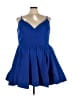 Mac Duggal 100% Polyester Blue Cocktail Dress Size 24 - photo 1