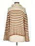 CeCe Stripes Tan Turtleneck Sweater Size S - photo 1