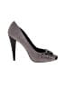 Nina 100% Leather Gray Heels Size 8 - photo 1