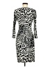 Boston Proper Animal Print Ivory Cocktail Dress Size 6 - photo 2