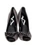 Nina 100% Leather Gray Heels Size 8 - photo 2