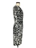 Boston Proper Animal Print Ivory Cocktail Dress Size 6 - photo 4