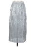 OAK + FORT 100% Polyester Metallic Silver Formal Skirt Size XS - photo 1