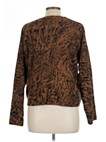 Madewell Tigerized Cameron Ribbed Cardigan Sweater in Coziest Yarn (view 2)