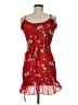 Simplee Floral Red Cocktail Dress Size M - photo 2