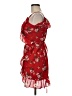 Simplee Floral Red Cocktail Dress Size M - photo 5
