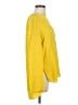BCBGMAXAZRIA 100% Silk Yellow Long Sleeve Silk Top Size S - photo 4